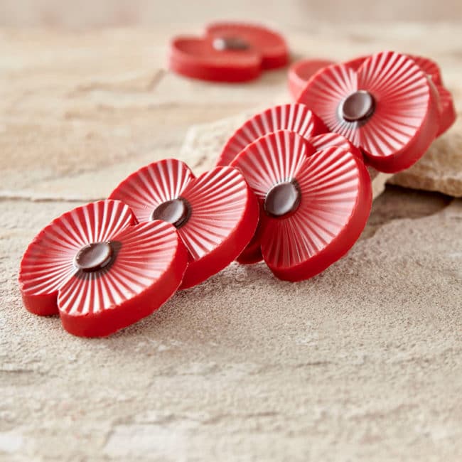 Chocolate Poppies, een chocolade streekproduct door Zokola